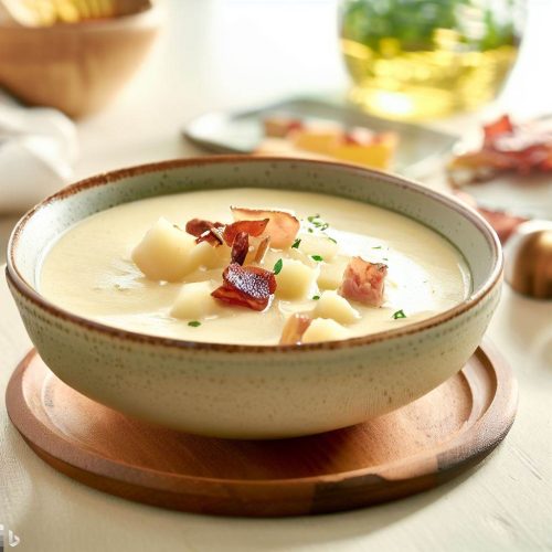 Sopa de mandioca cremosa Não sei cozinhar